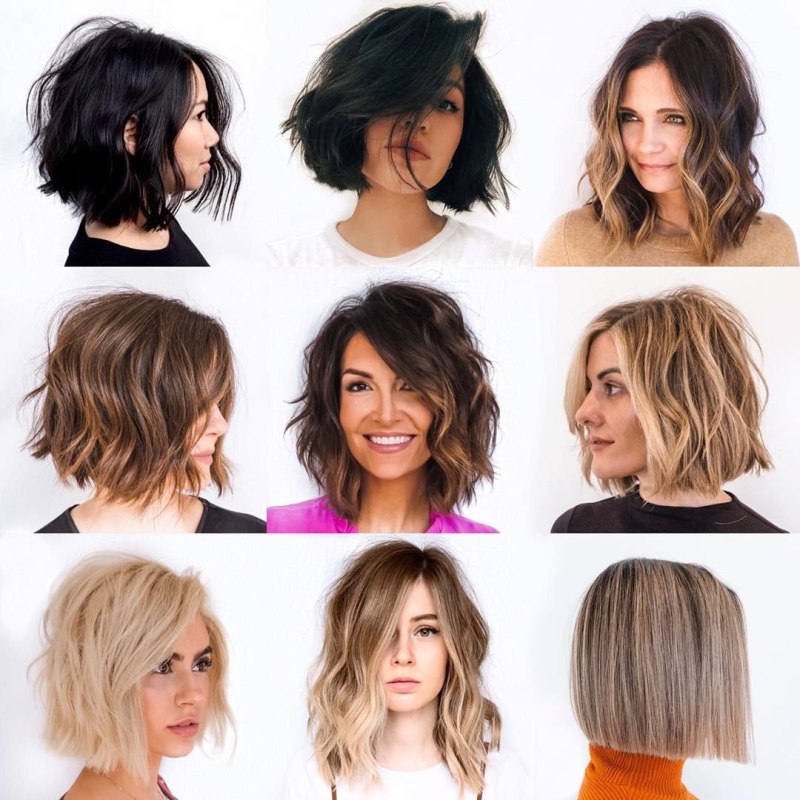 Модные причёски на карэ волосы 2020