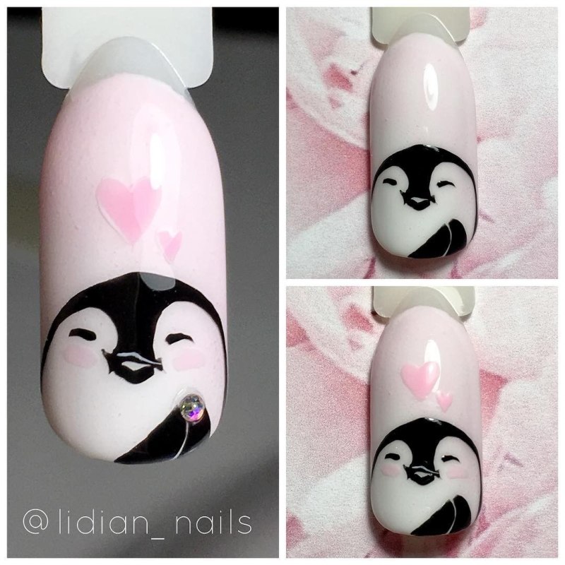 Мышь на ногтях пошагово