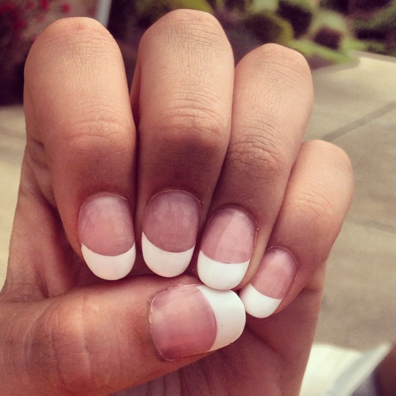 Фржнч на овальнвх ногтчх