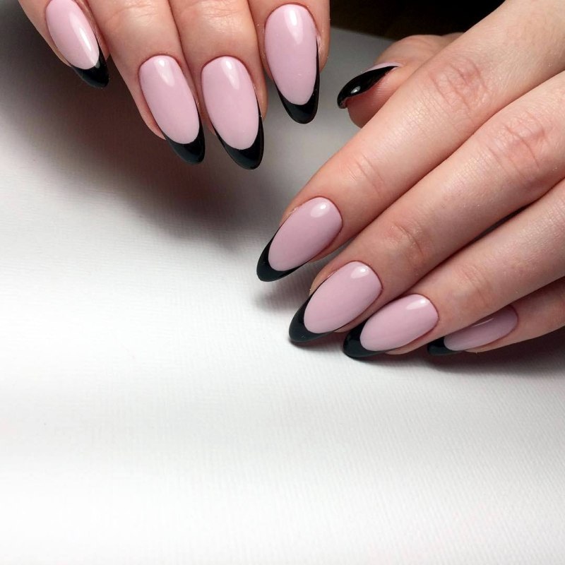 Френч на короткие круглые ногти