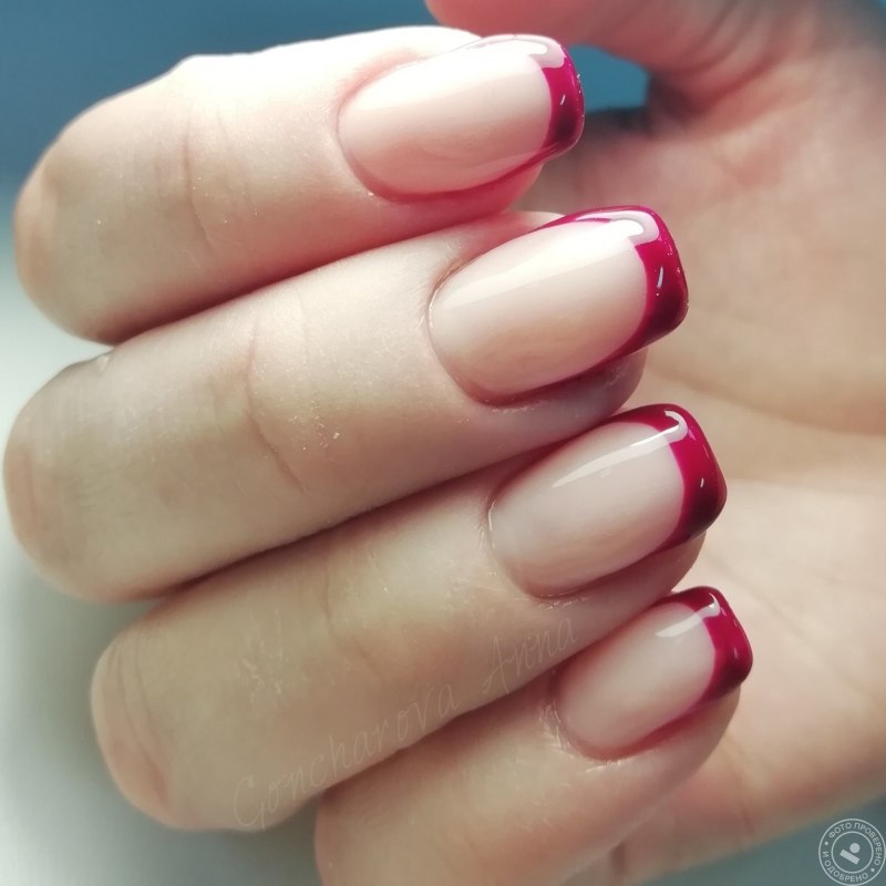 Френч градиент омбре