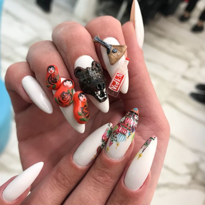 Огненный маникюр