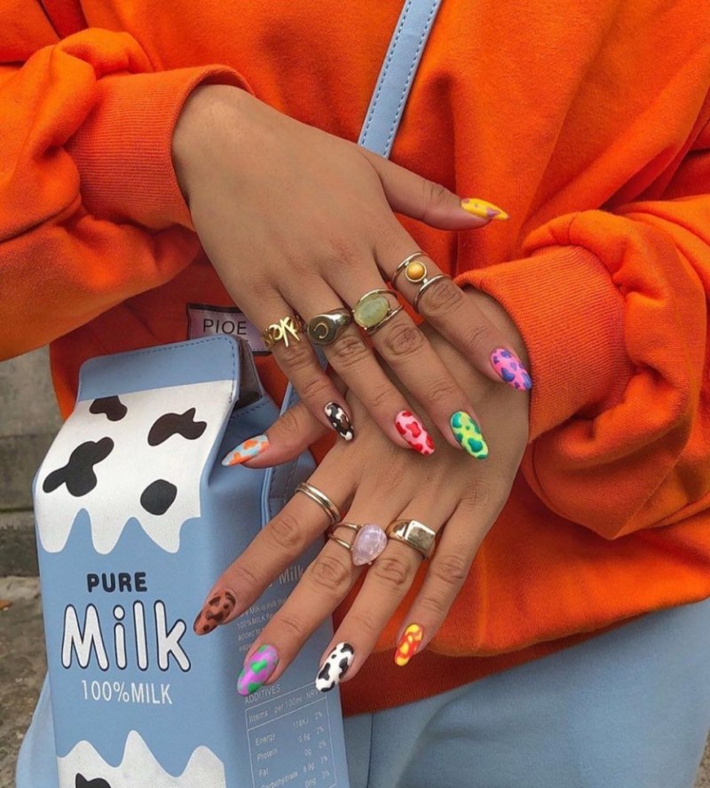 Ногти Карины Аракелян длинные