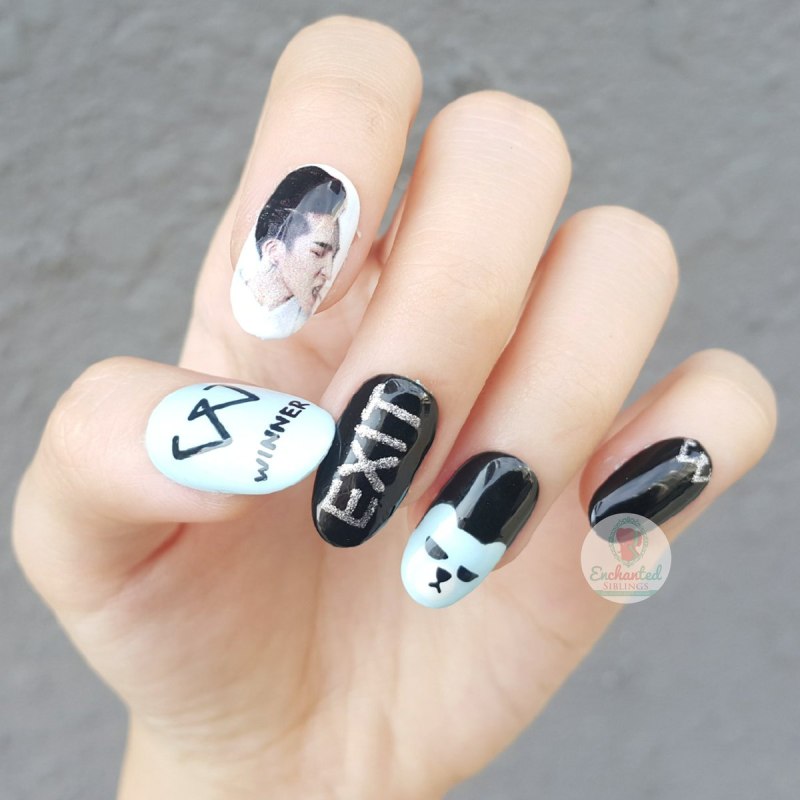 Маникюр с БТС И бт21