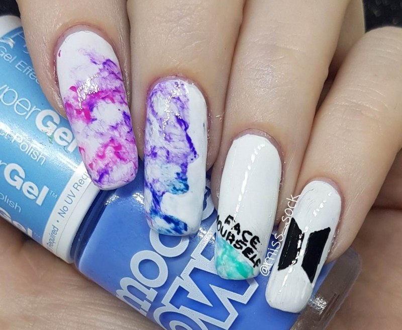 Корейский маникюр 2020 БТС