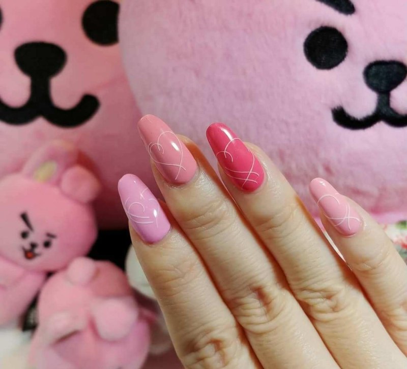 Ногти БТС Black Swan