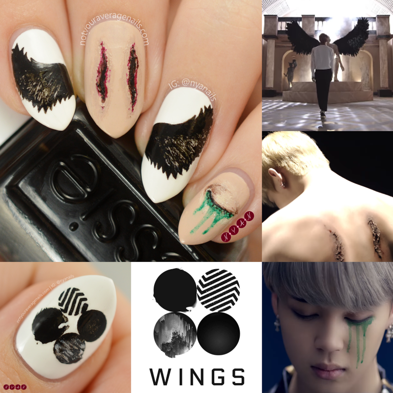 Корейский маникюр БТС