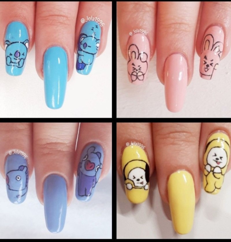 Маникюр БТС Fire