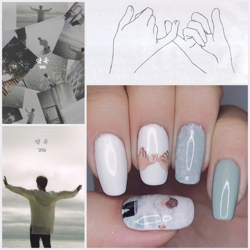 Маникюр айдолов БТС