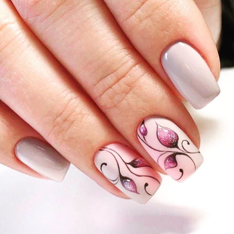 Маникюр 2022 хаки