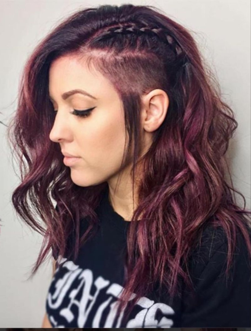 Стрижки с выбриванием женские на длинные волосы