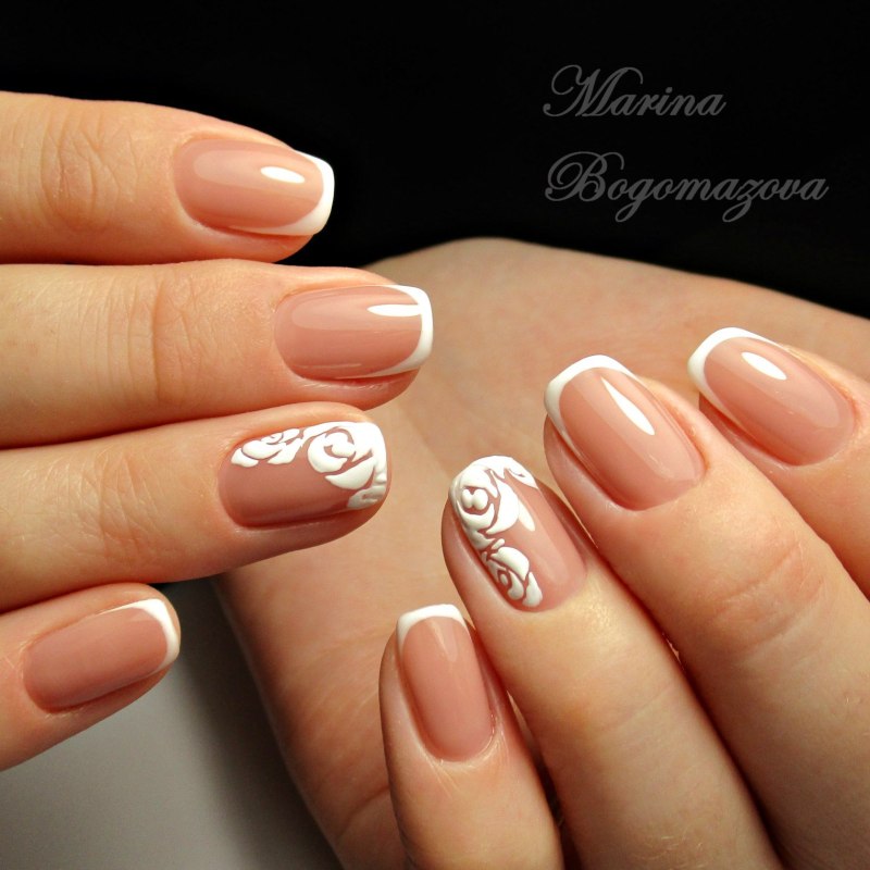 Гель лак френч