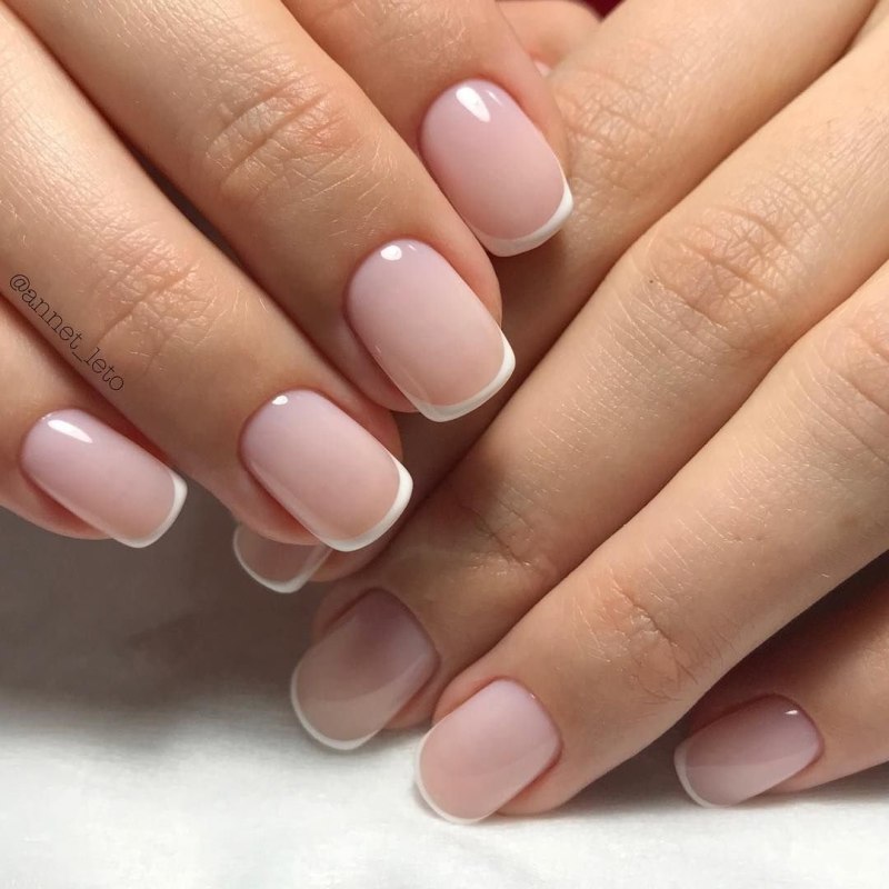 Френч на короткие ногти