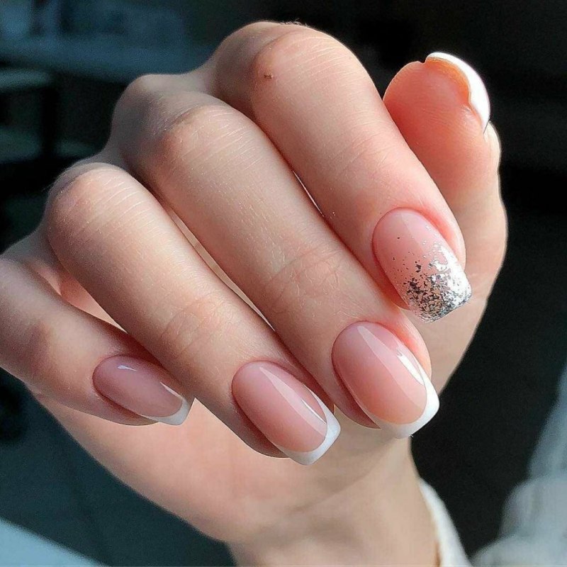 Нюдовый френч маникюр 2022