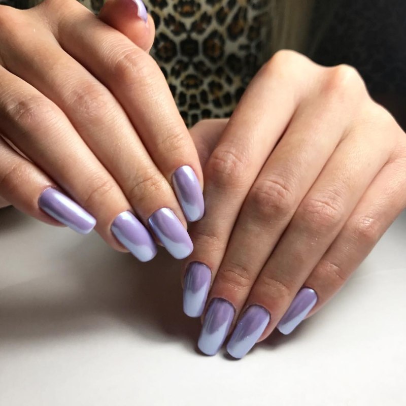 Ногти розовые однотонные