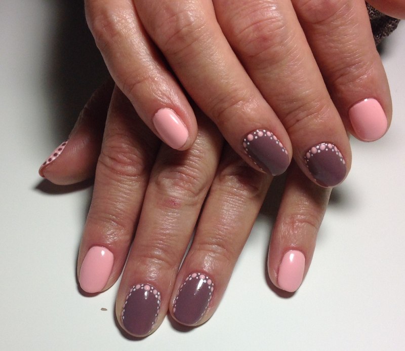 Ногти однотонные светлые