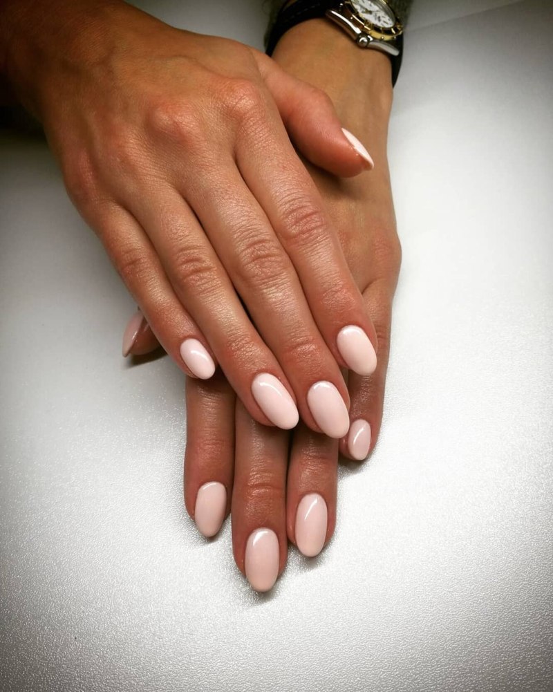 Наращивание под покрытие однотонное