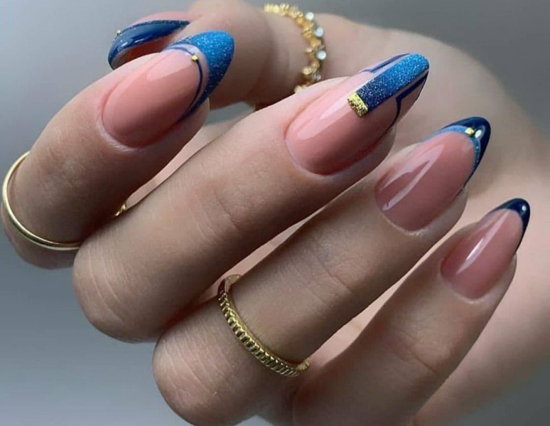 Выкладной френч синий