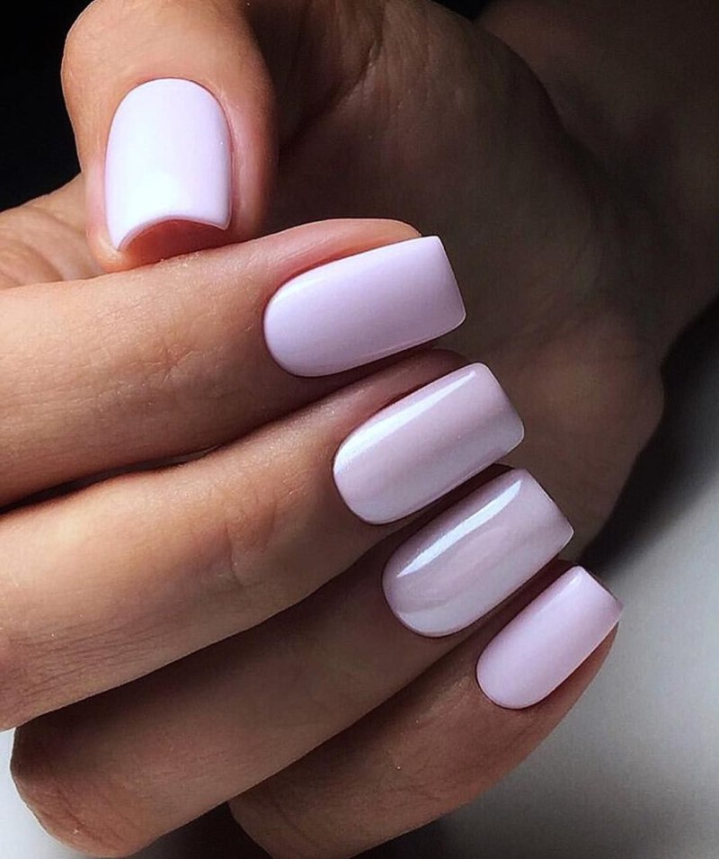 Маникюр на короткие квадратные ногти