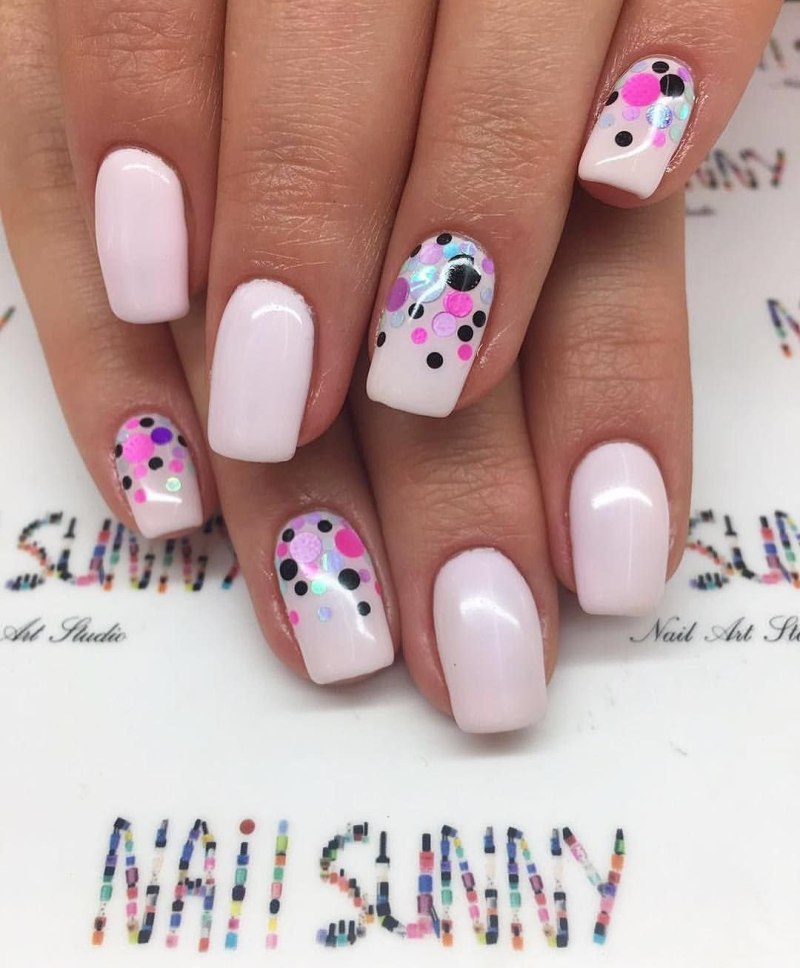 Черные ногти Эстетика