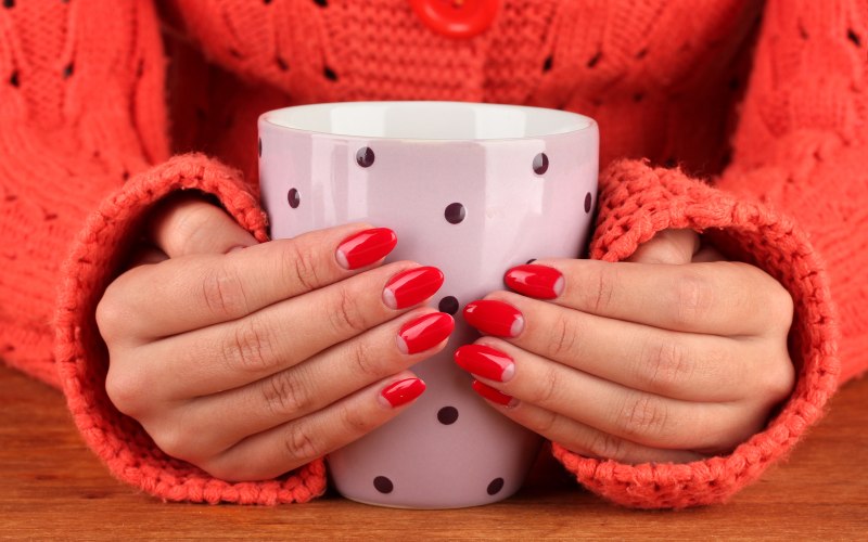 Маникюр кофе