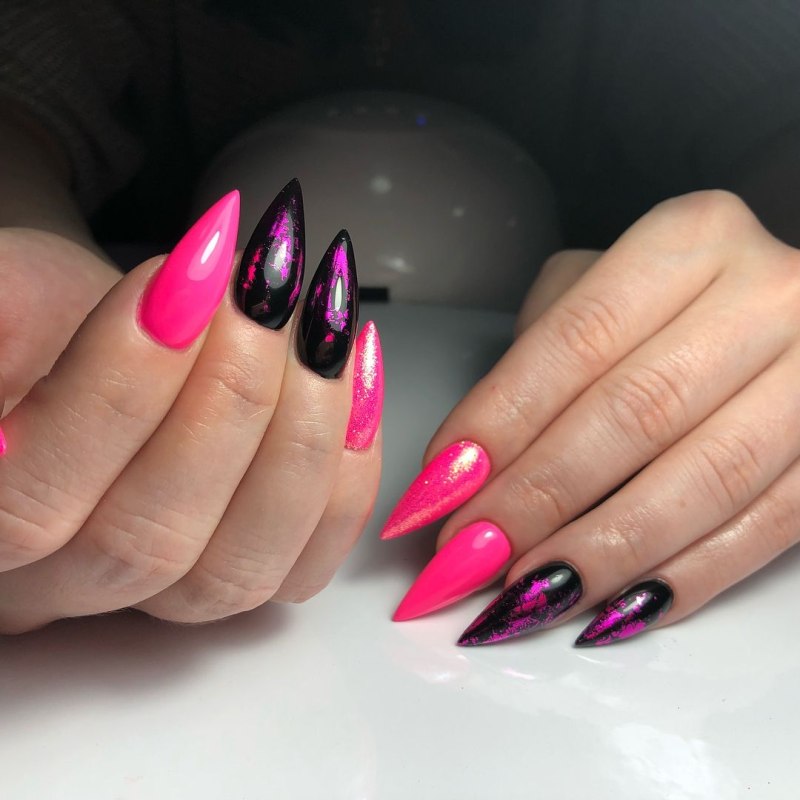 Ногти острые яркие