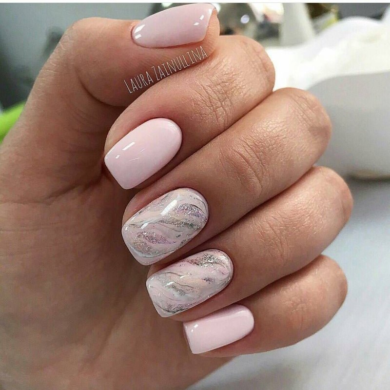 Маникюр 2022 мрамор мрамор