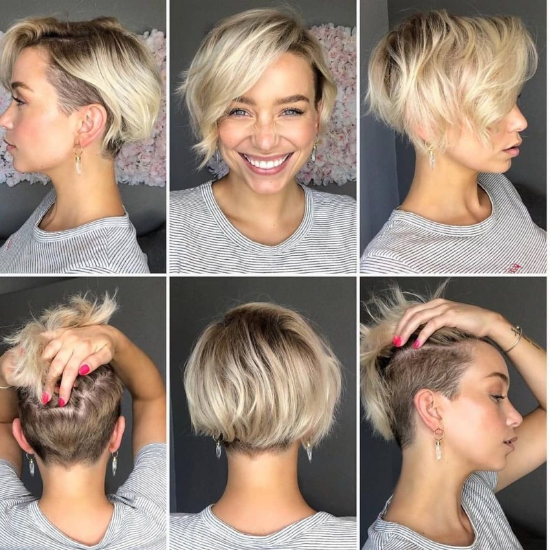 Мелирование Пикси андеркат