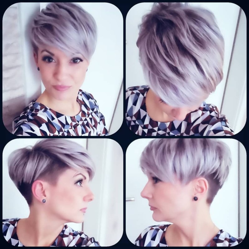 Стрижки Пикси и Боб с выстриженными висками