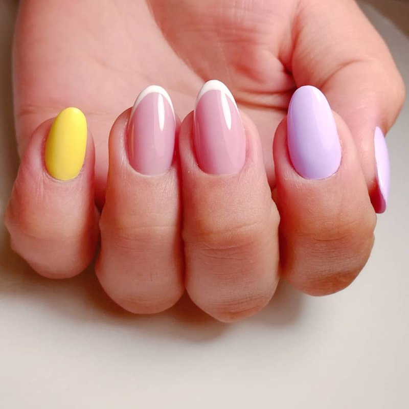 Круглая форма ногтей