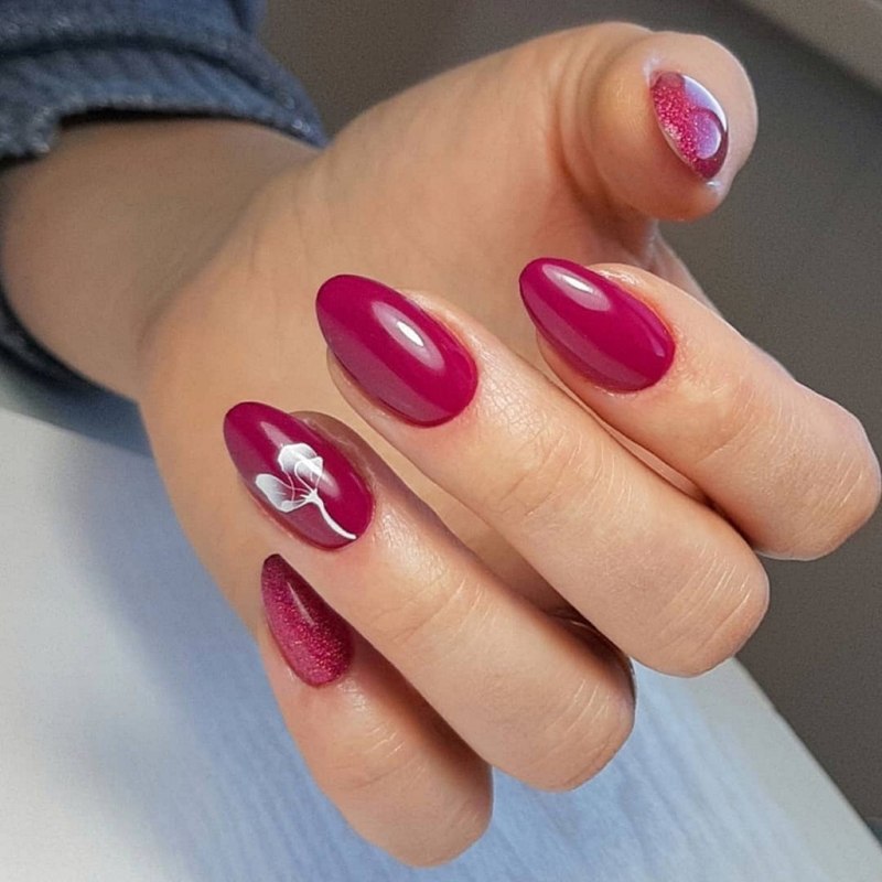 Маникюр на короткие овальные ногти