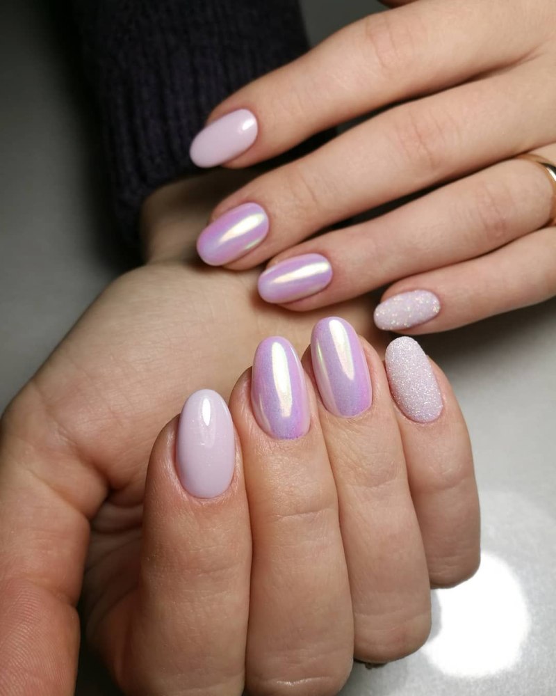 Маникюр на короткие овальные н