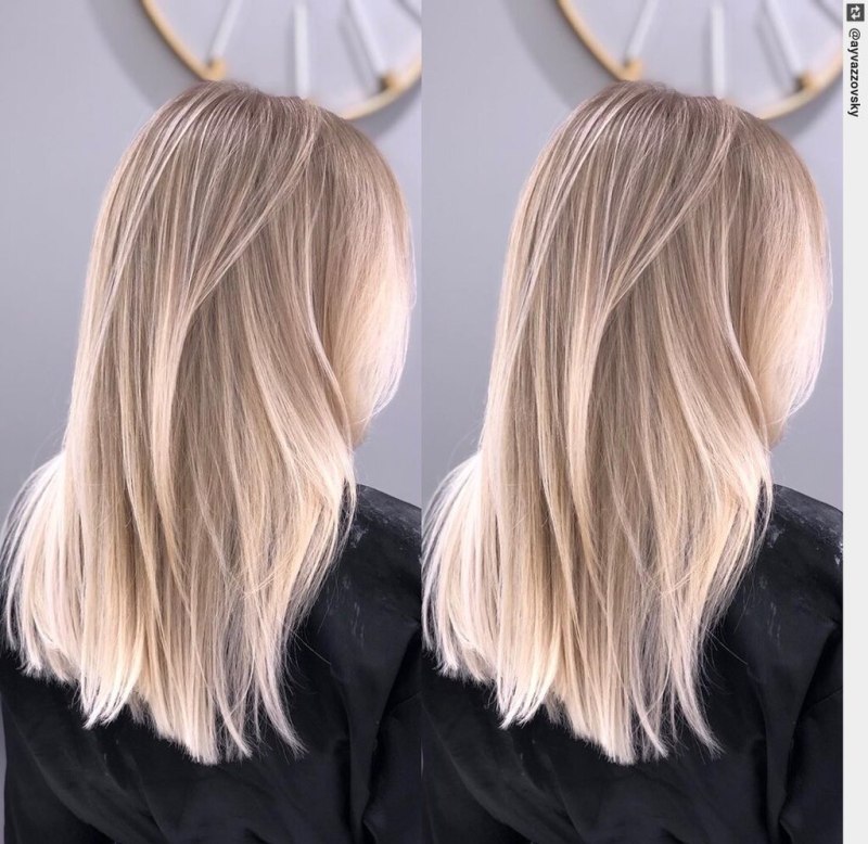 Балаяж русый и блонд