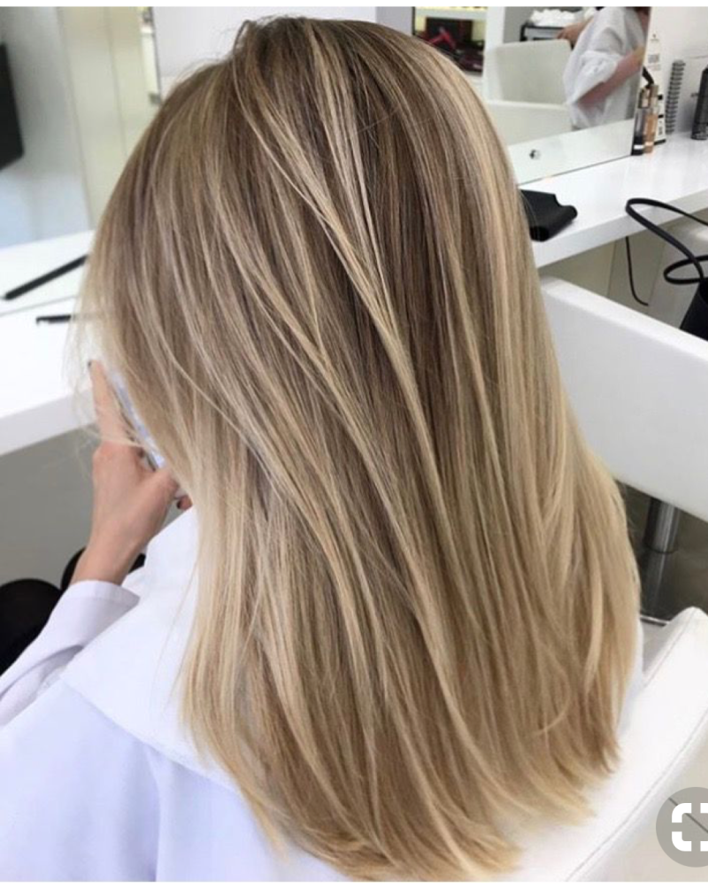 Балаяж окрашивание на русые волосы