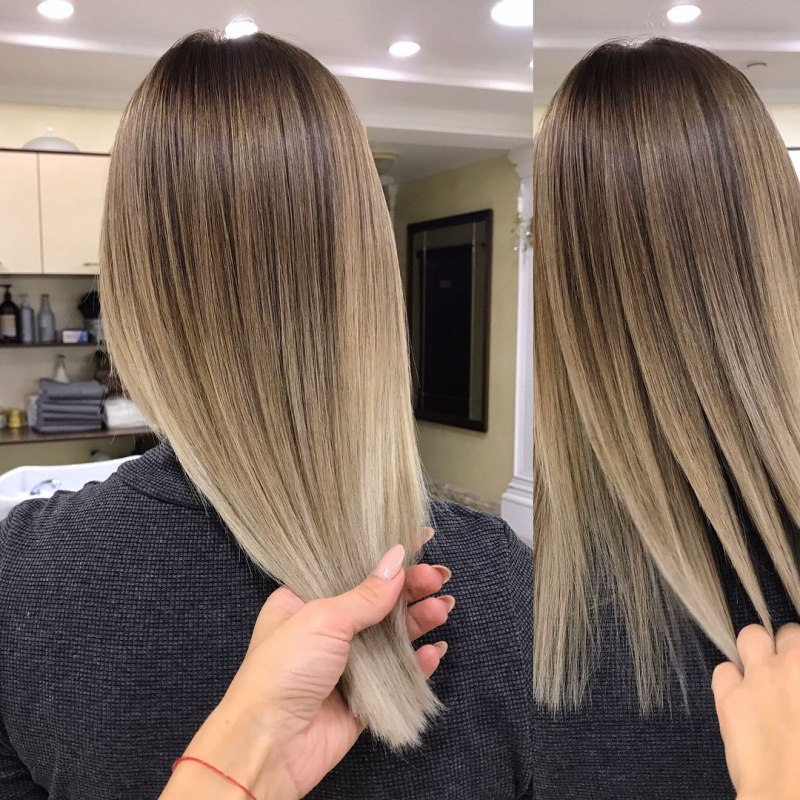 Модное окрашивание на короткие волосы блонд