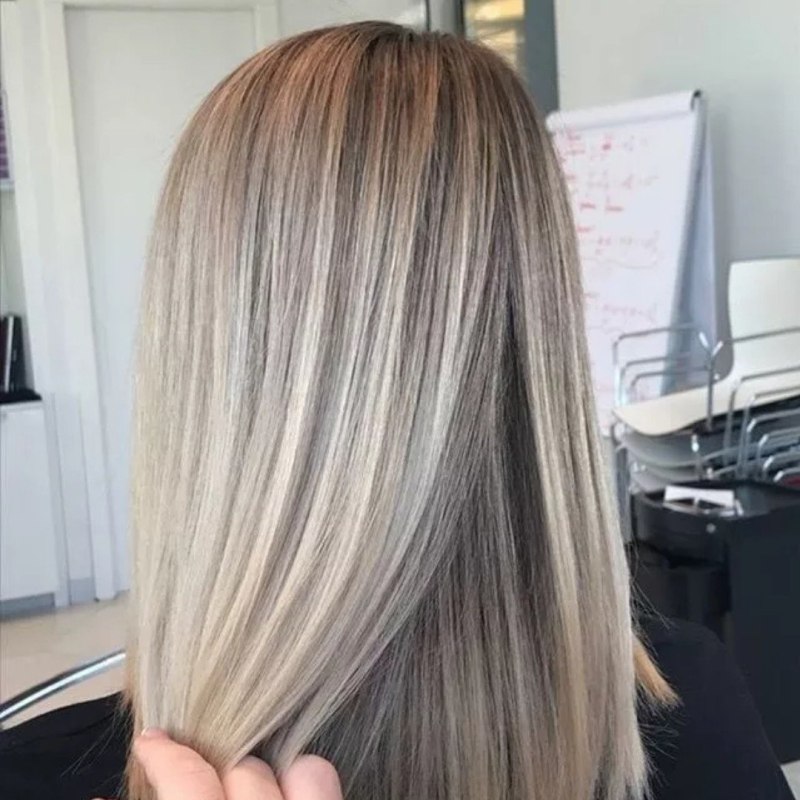 Балаяж блонд каре