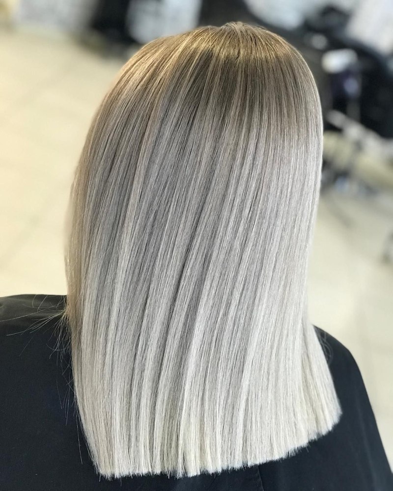 Балаяж блонд каре