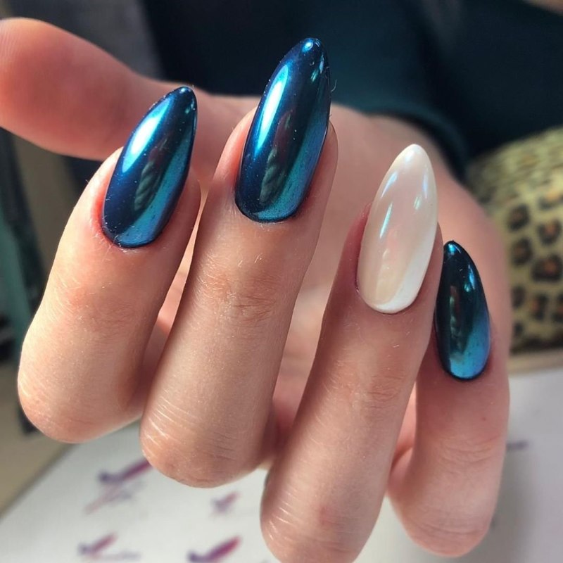 Френч миндаль и Жемчужная втирка