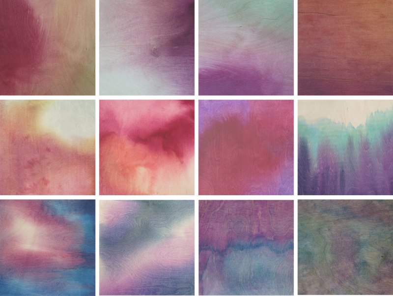 Акварельные цветовые растяжки