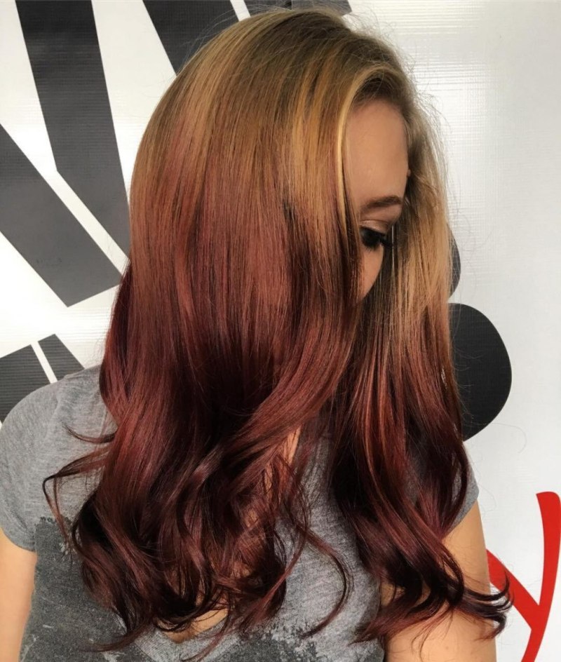 Цвет волос омбре