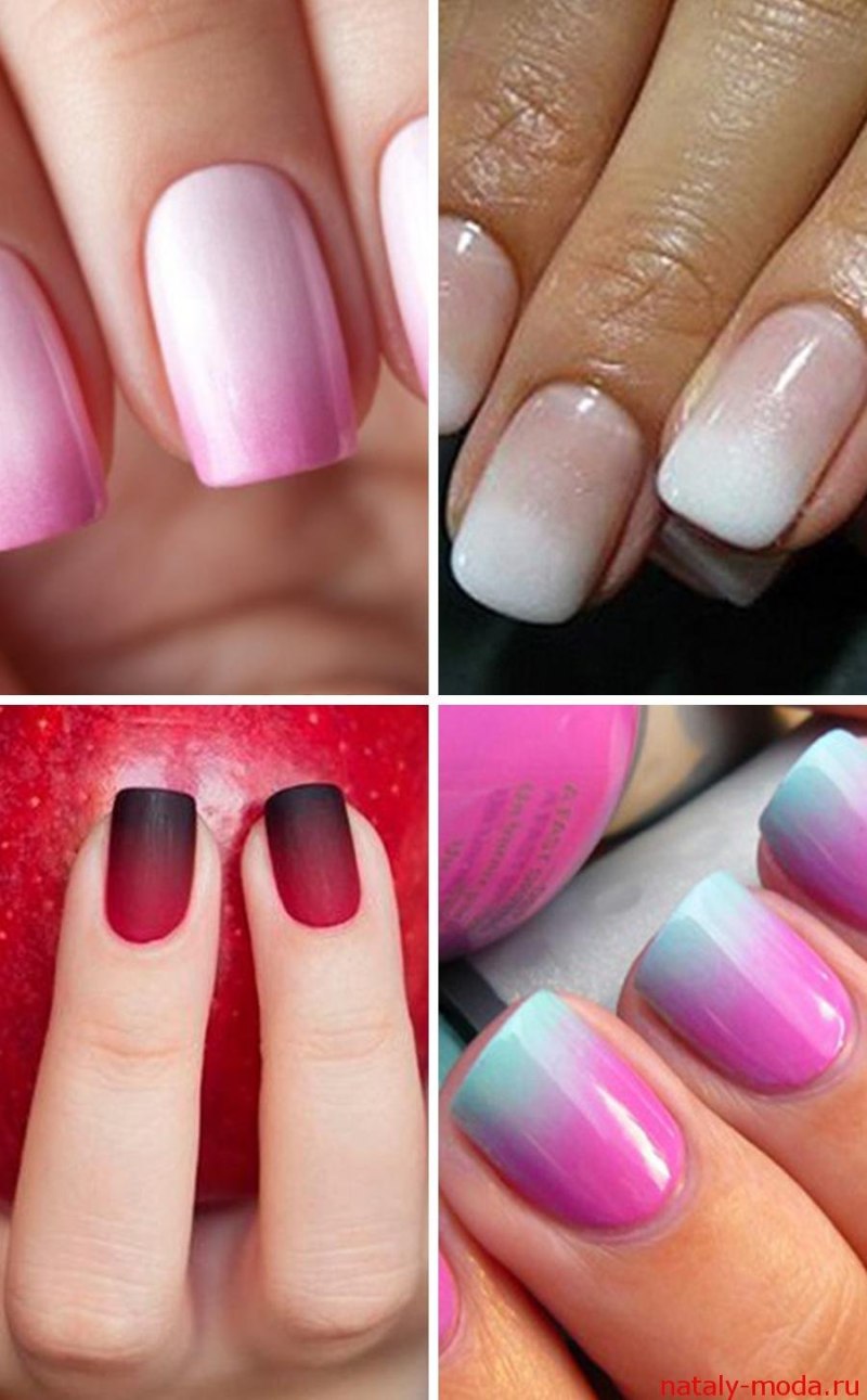 Маникюр омбре