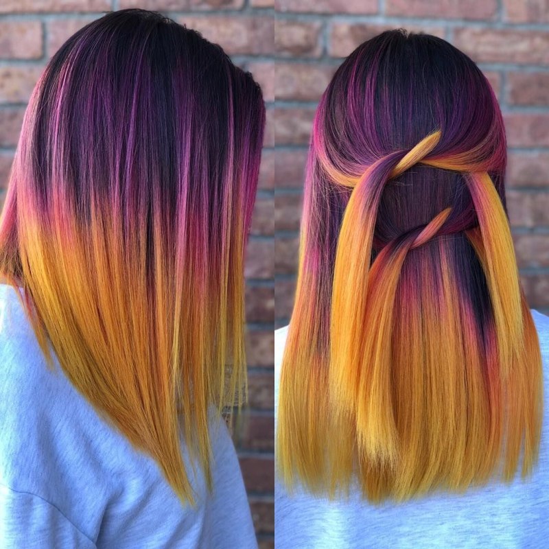 Скрытое окрашивание волос