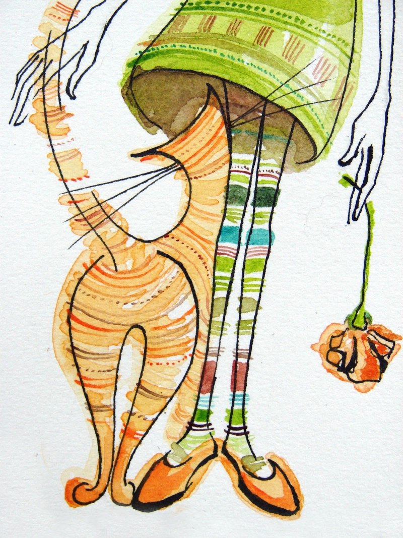 Стильные коты Графика