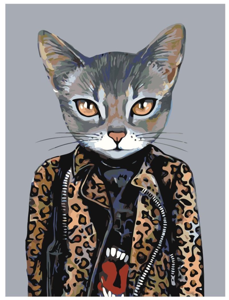 Стильная кошка