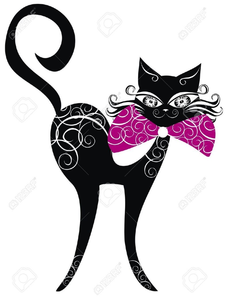 Кошка гламурная вектор