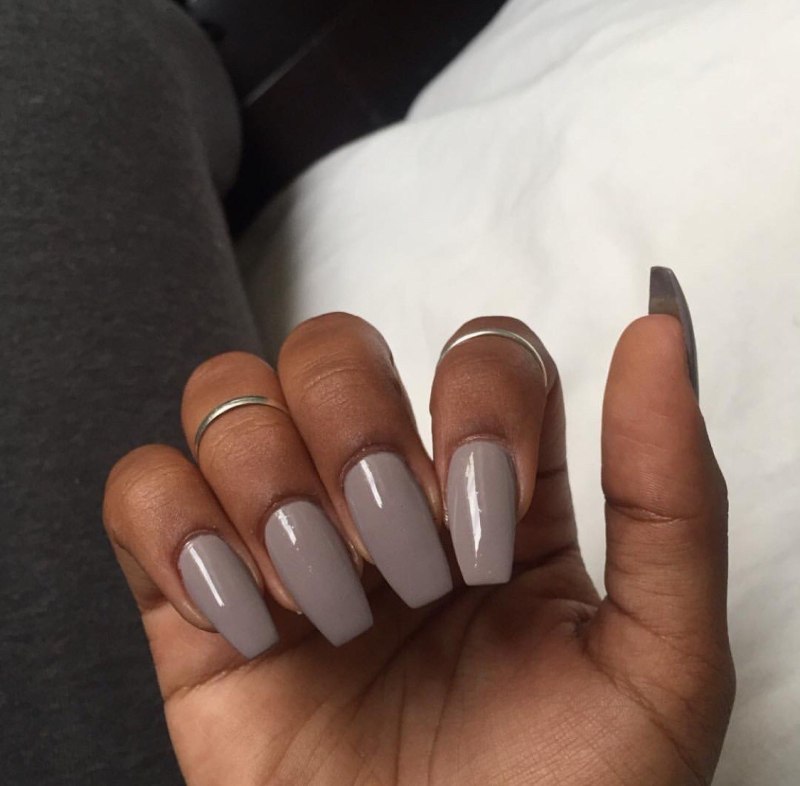 Ногти однотонные