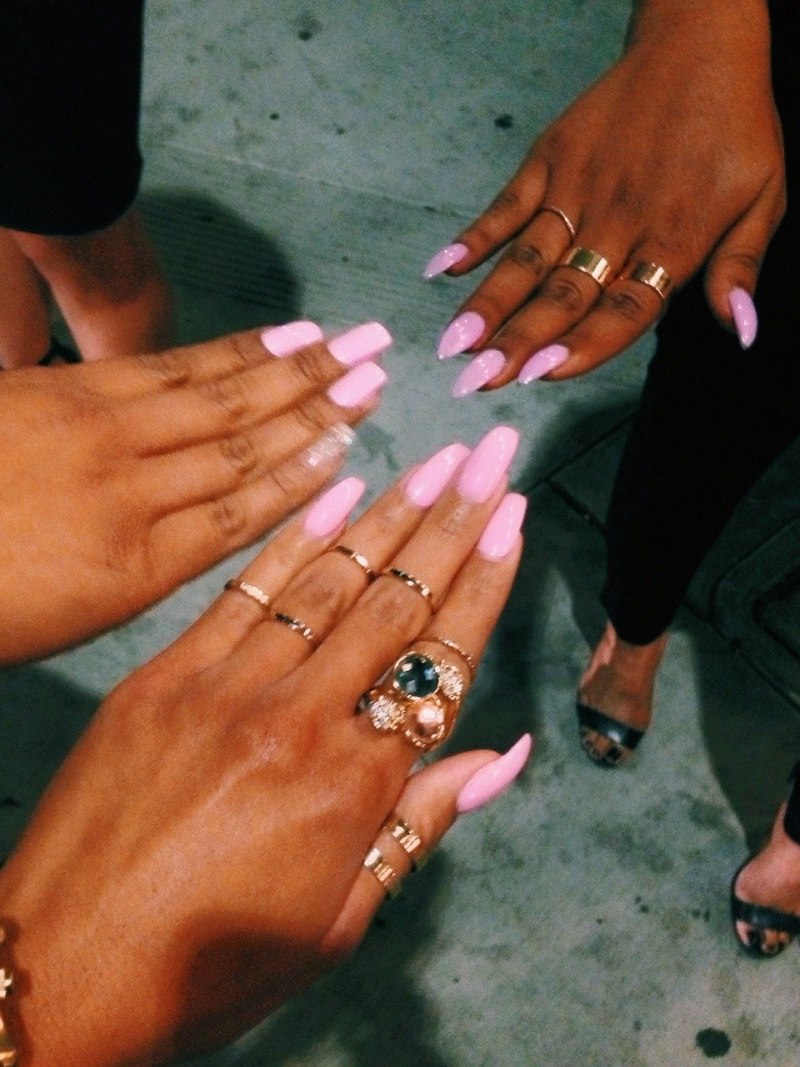 Ногти однотонные