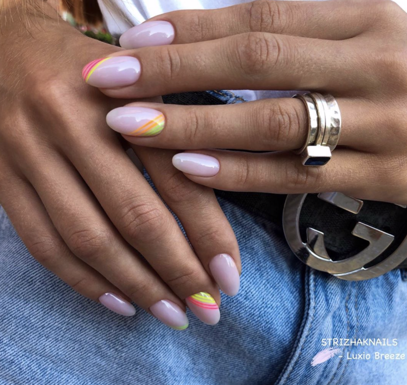 Ногти на загорелые руки