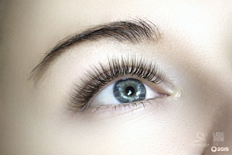 Наращивание ресниц беличий эффект 2д изгиб с