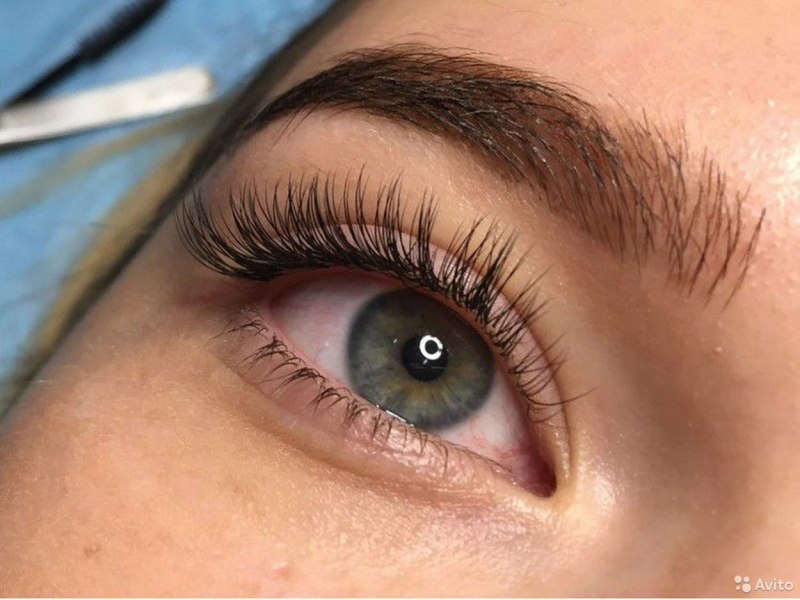 Наращивание классика на густые ресницы
